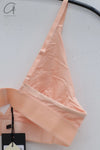 BASERANGE Bamboo Fiber Bamboo Cotton No Wire Wide-rim Bra Series Collection Soft Underwear France BAS-BRTR-BA-SP22-FEN Pink BRTR1